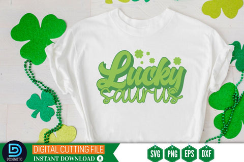 Lucky saurus SVG SVG DESIGNISTIC 