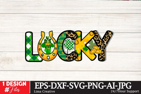 Lucky St.Patrick's Day Sublimation PNG SVG Insomnia Std 