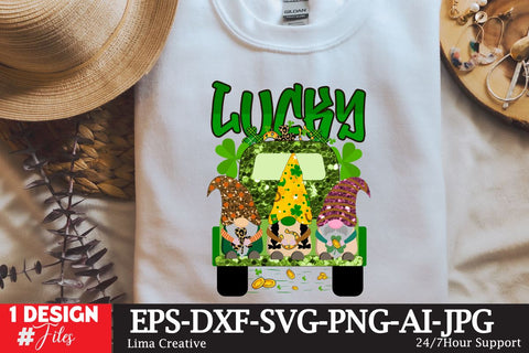 Lucky St.Patrick's Day Sublimation PNG SVG Insomnia Std 