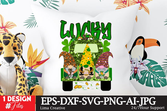 Lucky St.Patrick's Day Sublimation PNG SVG Insomnia Std 