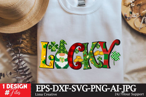 Lucky St.Patrick's Day Sublimation SVG Insomnia Std 