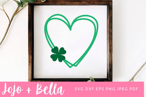 Lucky Svg, Clover Svg, Svg Bundle, St. Patricks Day Svg, Shamrock Svg, Hand drawn Clover Svg, St Patricks Day Cut Files, Cricut Files SVG Jojo&Bella 