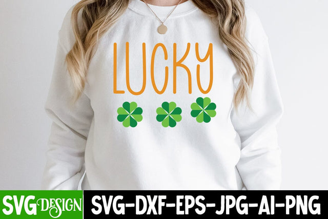 lucky SVG Cut File, St.Patrick's Sublimation PNG, St.Patrick's Flag SVG Cut File, St.Patrick's Clipart PNG SVG BlackCatsMedia 
