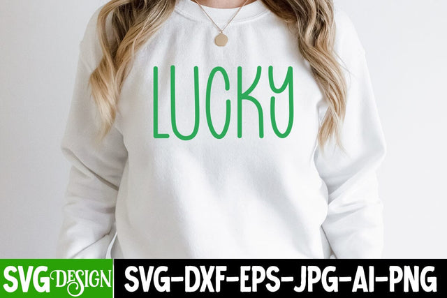 lucky SVG Cut File, St.Patrick's Sublimation PNG, St.Patrick's Flag SVG Cut File, St.Patrick's Clipart PNG SVG BlackCatsMedia 