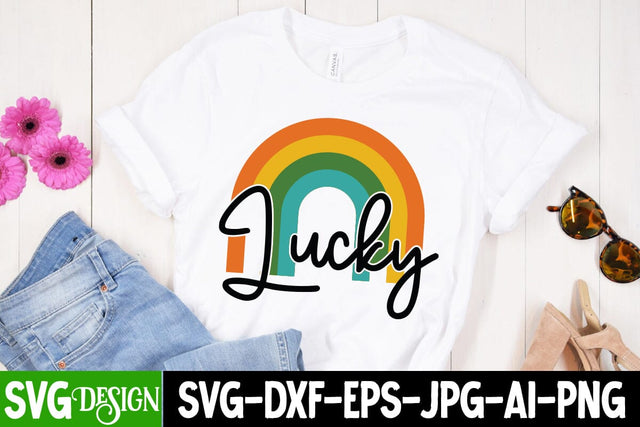 Lucky SVG Cut File , St.Patrick's Sublimation PNG, St.Patrick's Flag SVG Cut File, St.Patrick's Clipart PNG SVG BlackCatsMedia 