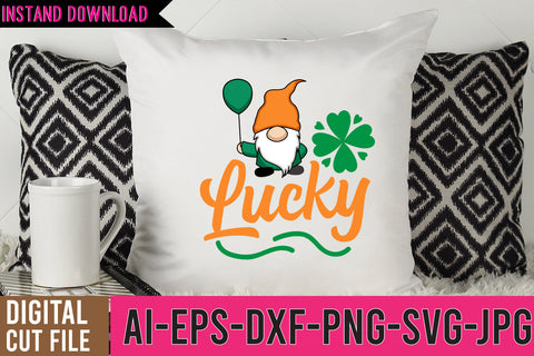Lucky SVG Design,Gnome SVG Bundle SVG BlackCatsMedia 