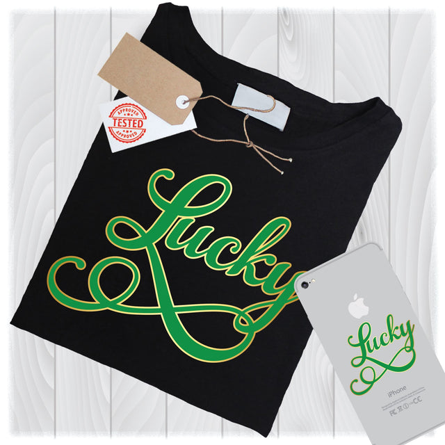Lucky SVG Files, St Patricks Day SVG, Shamrock Svg, Clover Svg, St Patricks Svg, SVG, Irish Svg, Lucky Charm Svg, St Patrick's Day Svg SVG My Sew Cute Boutique 