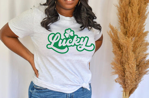 Lucky SVG, Happy Go Lucky Svg, St Patricks Day Svg, Lucky Rainbow Svg, Lucky Shirt Svg, Clover Svg, Irish Svg,Shamrock Svg, Happy St Patrick SVG MD mominul islam 