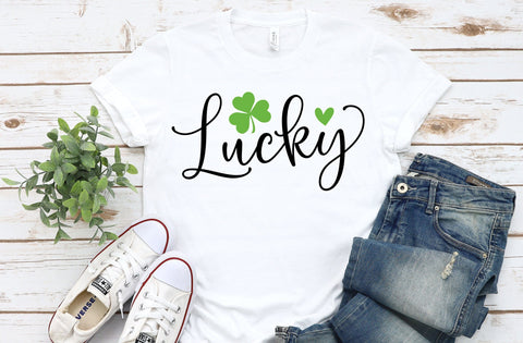 Lucky SVG, Happy Go Lucky Svg, St Patricks Day Svg, Lucky Rainbow Svg, Lucky Shirt Svg, Clover Svg, Irish Svg,Shamrock Svg, Happy St Patrick SVG MD mominul islam 