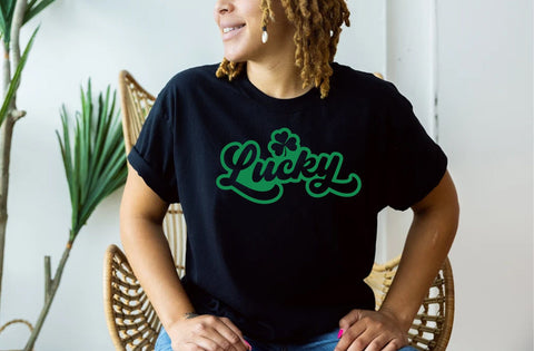 Lucky SVG, Happy Go Lucky Svg, St Patricks Day Svg, Lucky Rainbow Svg, Lucky Shirt Svg, Clover Svg, Irish Svg,Shamrock Svg, Happy St Patrick SVG MD mominul islam 