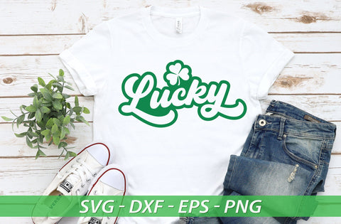 Lucky SVG, Happy Go Lucky Svg, St Patricks Day Svg, Lucky Rainbow Svg, Lucky Shirt Svg, Clover Svg, Irish Svg,Shamrock Svg, Happy St Patrick SVG MD mominul islam 