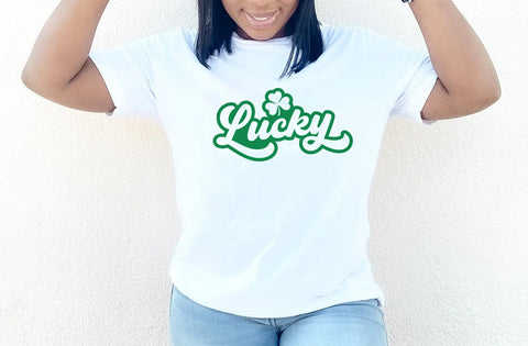 Lucky SVG, Happy Go Lucky Svg, St Patricks Day Svg, Lucky Rainbow Svg, Lucky Shirt Svg, Clover Svg, Irish Svg,Shamrock Svg, Happy St Patrick SVG MD mominul islam 