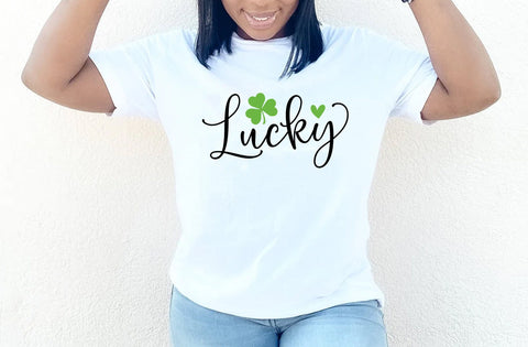 Lucky SVG, Happy Go Lucky Svg, St Patricks Day Svg, Lucky Rainbow Svg, Lucky Shirt Svg, Clover Svg, Irish Svg,Shamrock Svg, Happy St Patrick SVG MD mominul islam 