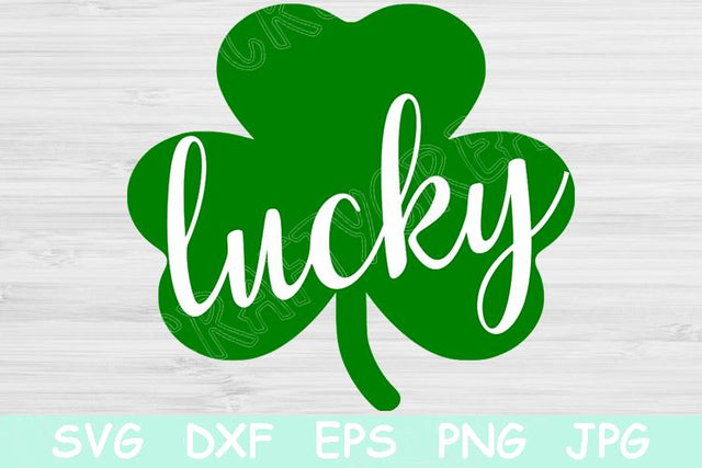 Lucky Svg, Lucky Shamrock Svg. St Patricks Day Svg Files for Cricut and Silhouette. St Patricks Svg Digital Download Designs for St Pattys. SVG TiffsCraftyCreations 