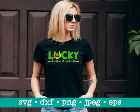 Lucky svg, Lucky svg file, Lucky png, St Patricks day svg, Happy St Patricks day svg, St Patricks day designs, St Patricks day png SVG MAKStudion 