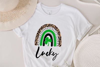 lucky svg, rainbow svg, st patricks day svg, lucky svg, shamrock rainbow svg, clover st patricks day svg, Irish svg, Clover Lucky svg, png SVG Fauz 
