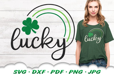 Lucky SVG | St Patricks Day SVG | Shamrock Svg | St Patricks Day Shirt SVG Cloud9Design 