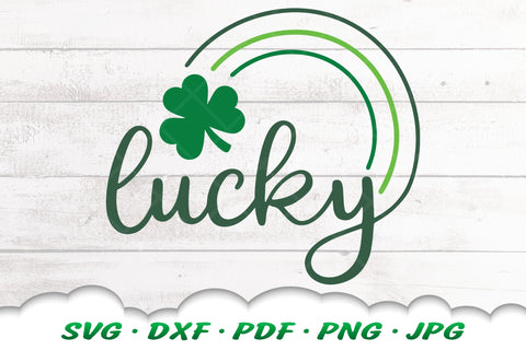 Lucky SVG | St Patricks Day SVG | Shamrock Svg | St Patricks Day Shirt SVG Cloud9Design 