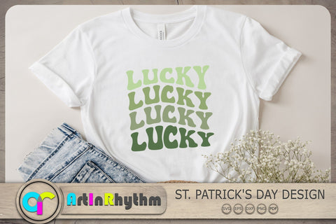 Lucky Svg, St. Patrick's Day Svg, St. Patrick Shirt Design, Lucky Shirt Design, Shamrock Svg SVG Artinrhythm shop 