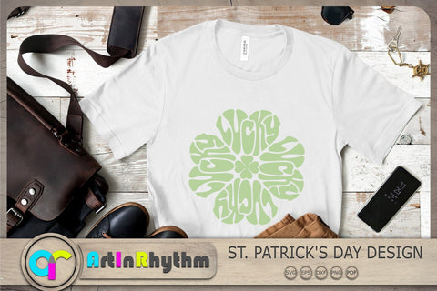 Lucky Svg, St. Patrick's Day Svg, St. Patrick Shirt Design, Shamrock Svg, Clover Svg SVG Artinrhythm shop 