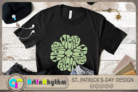 Lucky Svg, St. Patrick's Day Svg, St. Patrick Shirt Design, Shamrock Svg, Clover Svg SVG Artinrhythm shop 