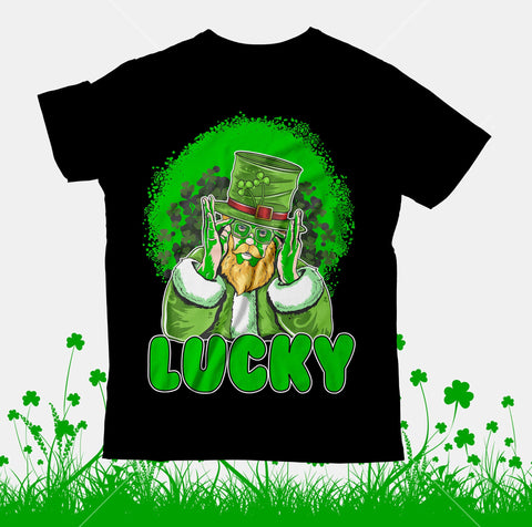 Lucky T-Shirt Design, Lucky SVG Cut File, Lucky Sublimation PNG SVG BlackCatsMedia 