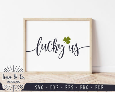 Lucky Us SVG Files | St. Patrick's Day SVG | Shamrock SVG | Clover SVG | Cricut | Silhouette | Commercial Use | Digital Cut Files (1108451787) SVG Ivan & Co. Designs 