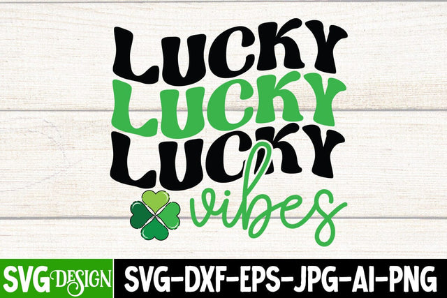 Lucky Vibes Retro Sublimation , Lucky Vibes Sublimation Design Sublimation BlackCatsMedia 