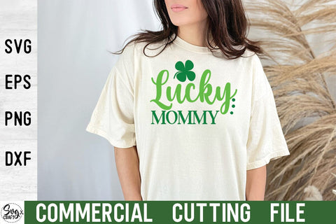 Lucky Woman St Patricks Day Quote Bundle Svg Dxf Eps Png SVG Svgcraft 