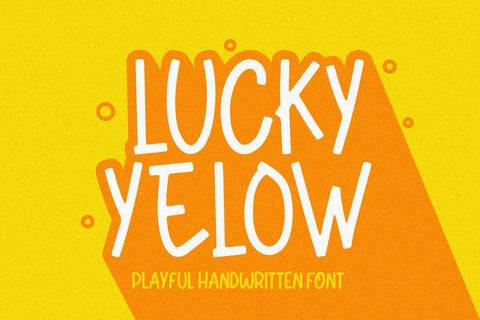 Lucky Yellow Font Font Forberas 