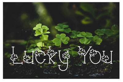Lucky You Hand Lettered Font | TTF OTF Font MissMarysEmbroidery