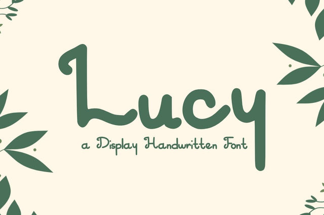 Lucy | Unique Display Font Font Masyafi Studio 