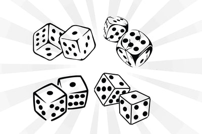 ludo dice Set collection SVG Johan Ru designs 