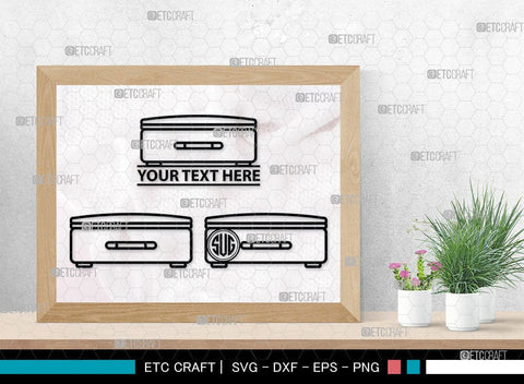 Luggage Monogram, Luggage Silhouette, Luggage SVG Cut Files, Suitcase Svg, Travel Bag Silhouette Svg, SB00077 SVG ETC Craft 