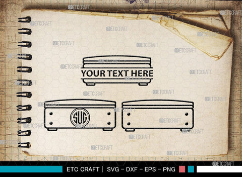 Luggage Monogram, Luggage Silhouette, Luggage SVG Cut Files, Suitcase Svg, Travel Bag Silhouette Svg, SB00077 SVG ETC Craft 