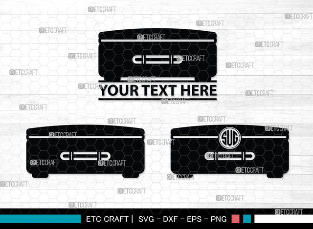 Luggage Monogram, Luggage Silhouette, Luggage SVG Cut Files, Suitcase Svg, Travel Bag Silhouette Svg, SB00077 SVG ETC Craft 
