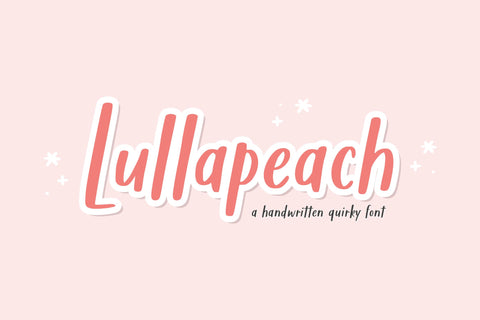 Lullapeach Font Allouse.Studio 