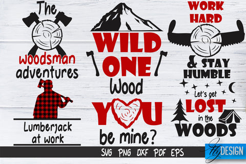 Lumberjack SVG Bundle | Funny Quotes Svg SVG Fly Design 