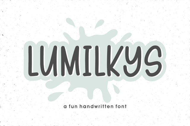 Lumilkys Font Qwrtype Foundry 