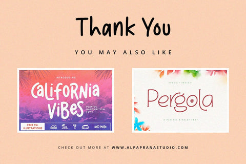 Luminous - Handwritten Font Font Alpaprana Studio 