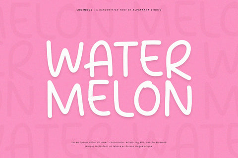 Luminous - Handwritten Font Font Alpaprana Studio 