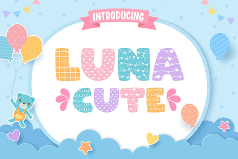 Luna Cute Fonts Font Fox7 By Rattana 