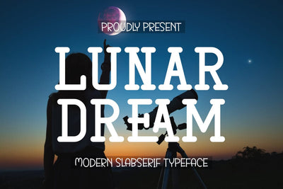 Lunar Dream - Slab Serif Font Font Masyafi Studio 