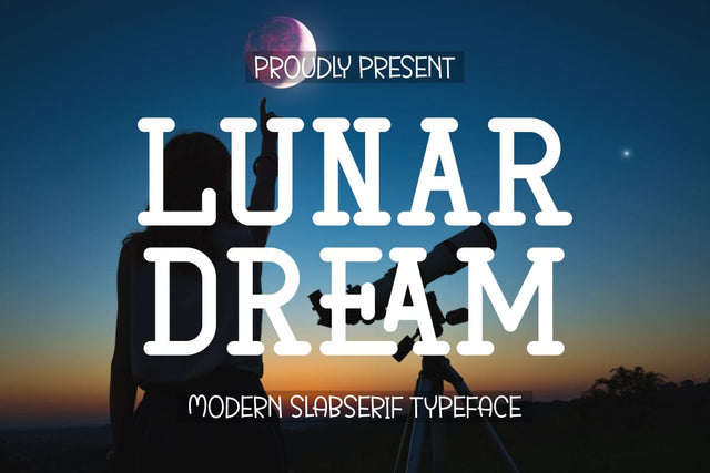 Lunar Dream - Slab Serif Font Font Masyafi Studio 