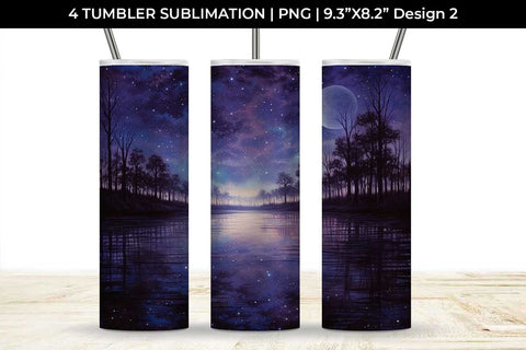 Lunar Elegance Tumbler: Moon Phases, Night Serenade, Celestial Beauty Sublimation Sintegra 