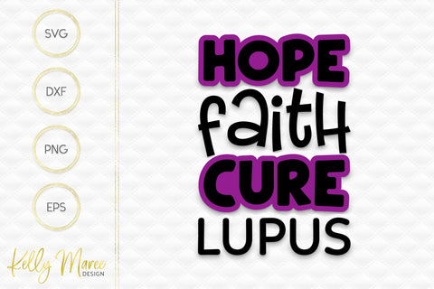 Lupus Awareness Cut File Kelly Maree Design 