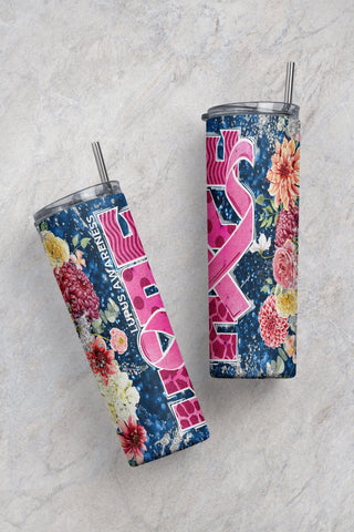 Lupus awareness purple ribbon Hope 20 oz Skinny Tumbler Sublimation Design Digital Download Sublimation CaldwellArt 