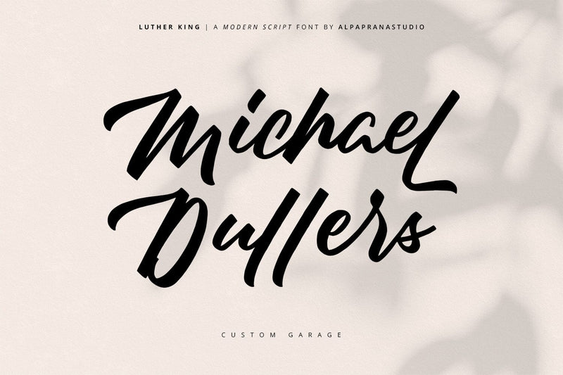Luther King - Modern Script Font - So Fontsy