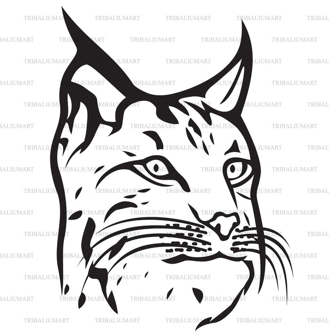 Lynx or bobcat SVG TribaliumArtSF 