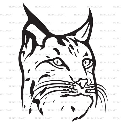 Lynx or bobcat SVG TribaliumArtSF 